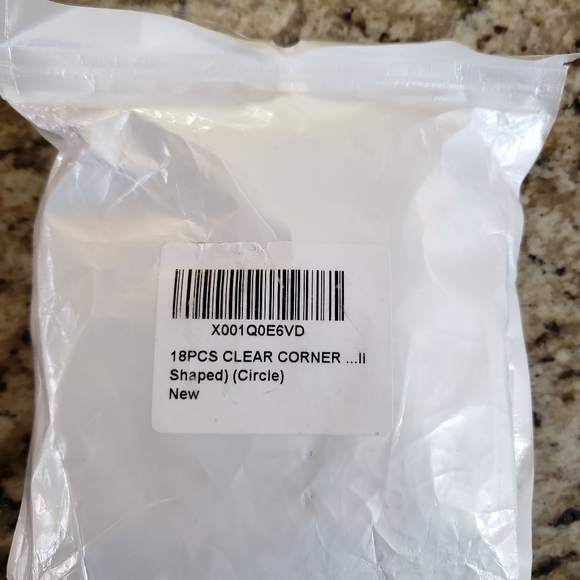 18 pcs clear corner shaped,circle. - Picture 7 of 7